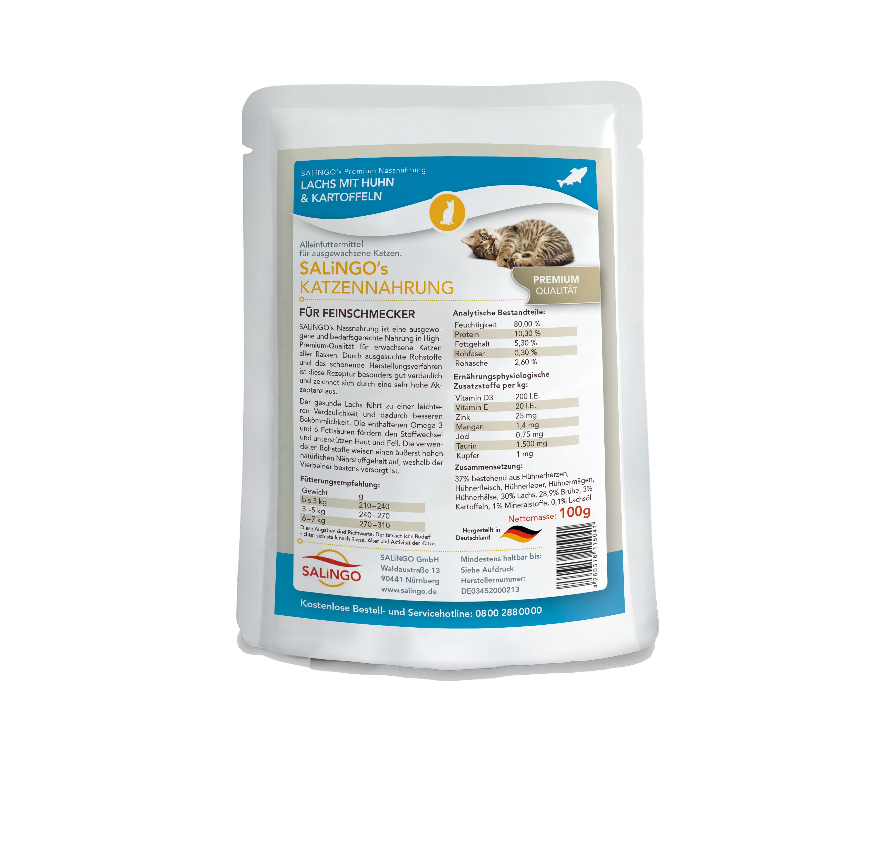 Nourriture pour chat en mélange de 12 x 100 g