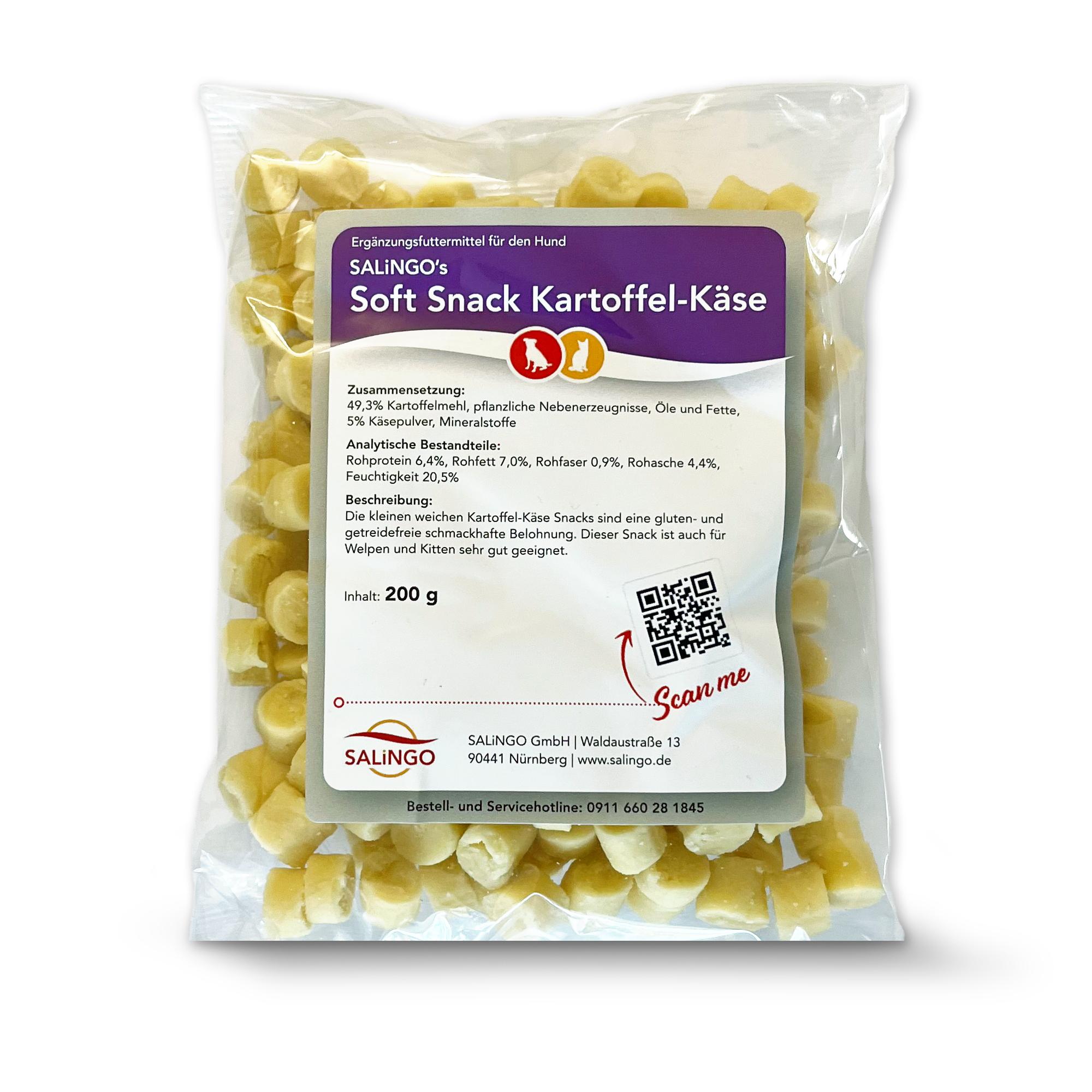 Friandise tendre pomme de terre-fromage