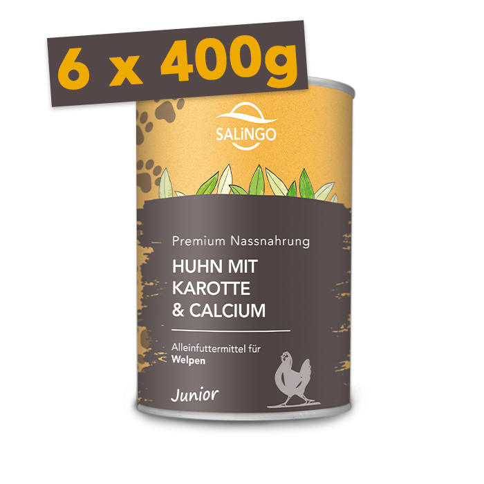 Poulet avec carottes et calcium 6x400g