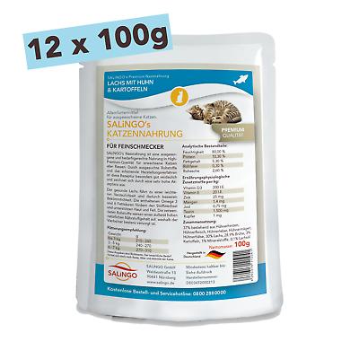 Saumon au poulet et pommes de terre 12x100g