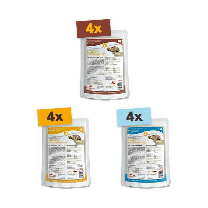 Nourriture pour chat en mélange de 12 x 100 g