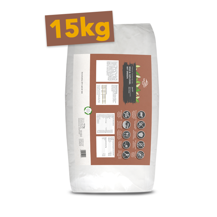 Boeuf, volaille et pois 15kg